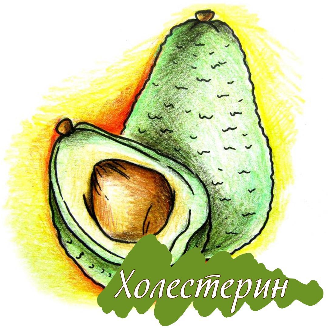 Маленькие рисунки авокадо