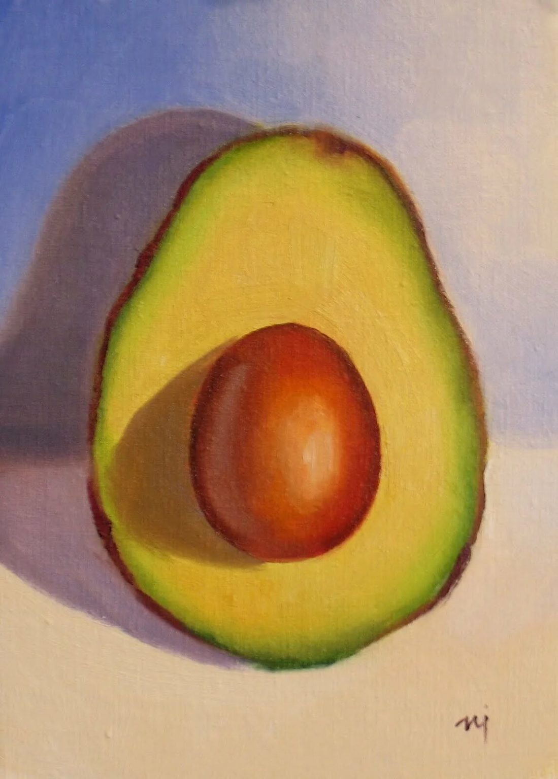 Надпись авокадо