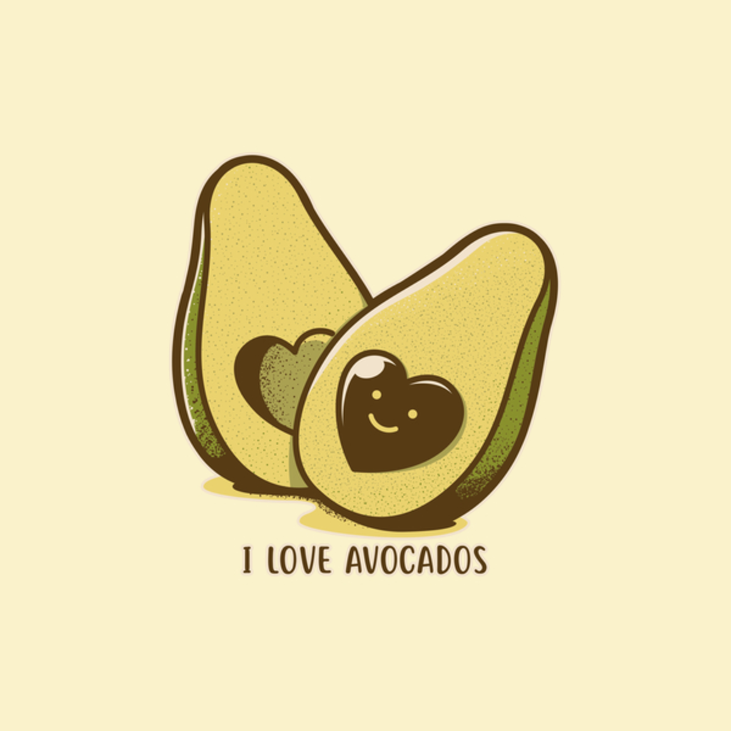 Авокадо мультяшные
