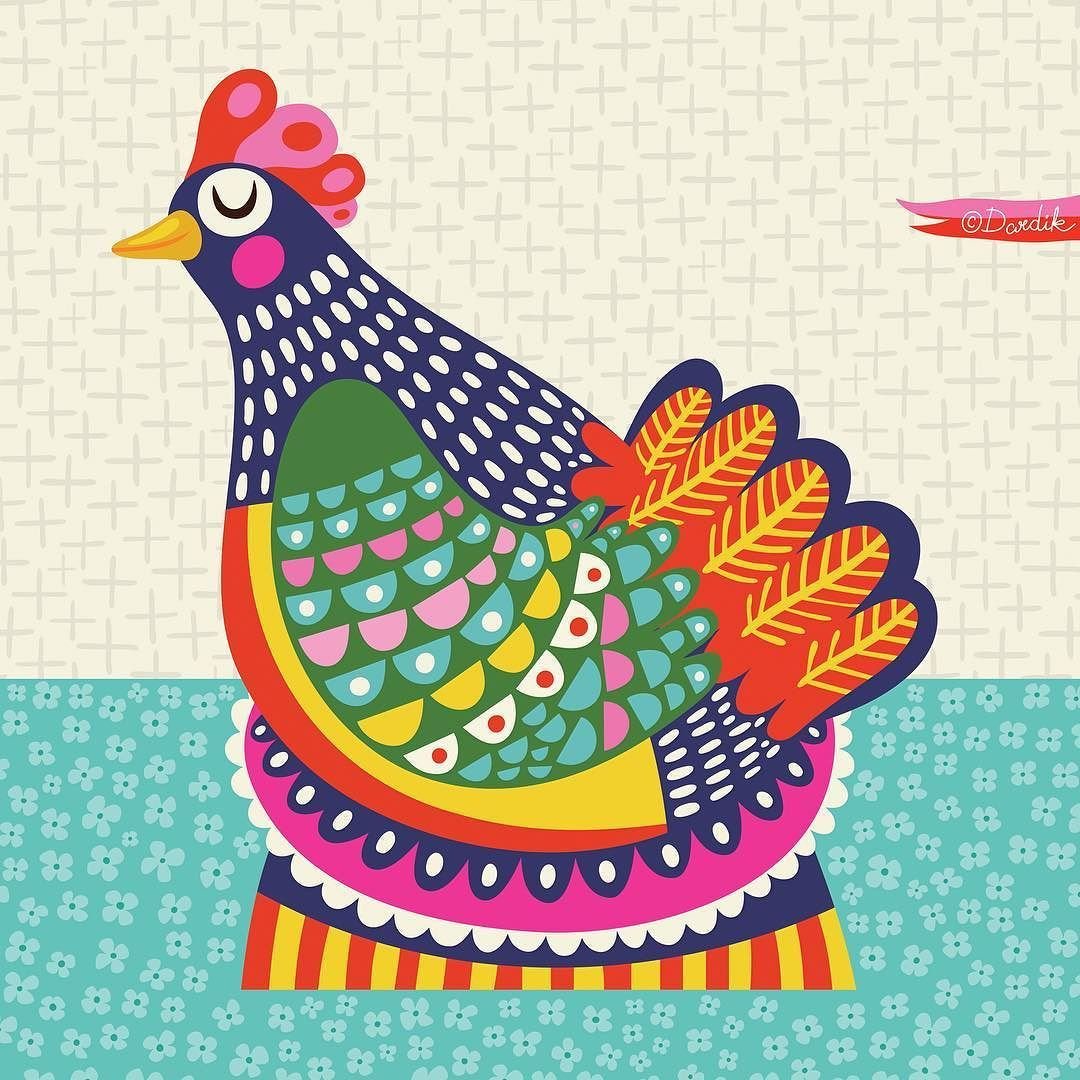 Декоративное рисование птиц