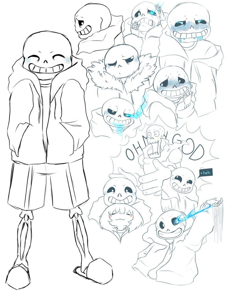 Скетчи Санса андертейл