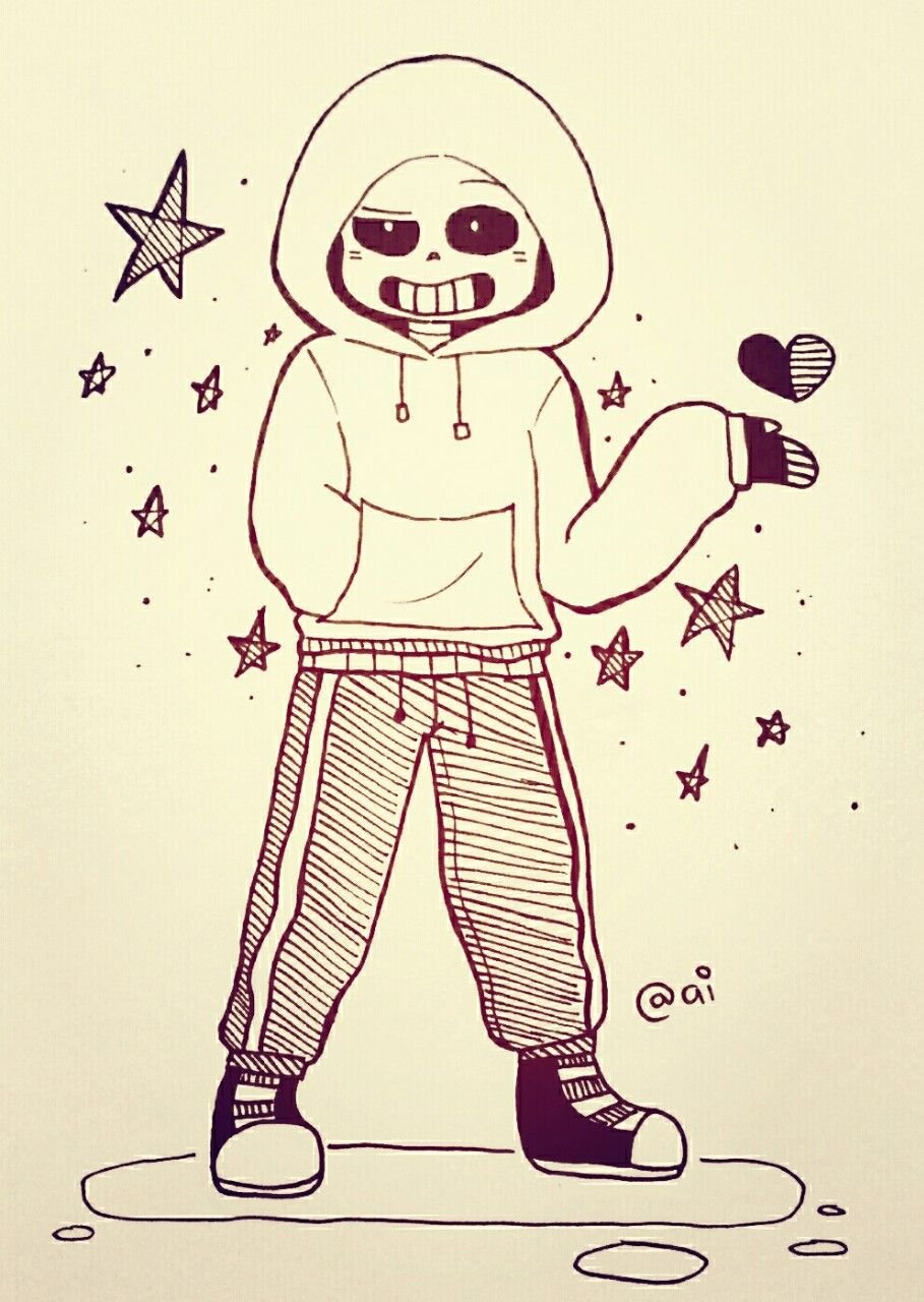 Арт андертейл для срисовки