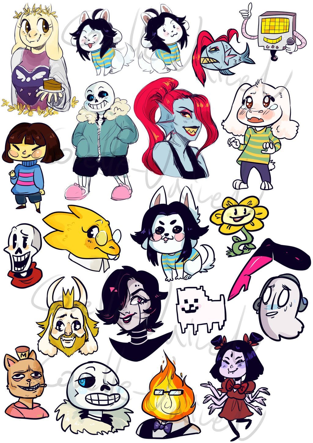 Стикеры андертейл