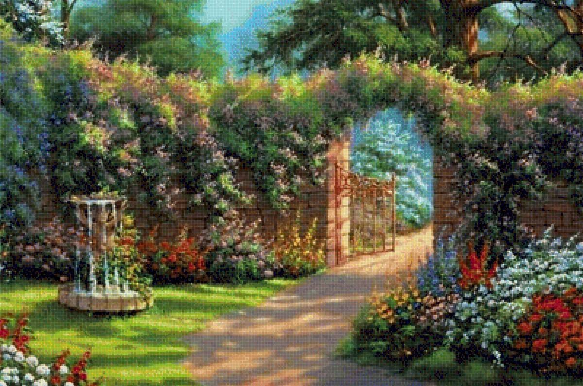 Томас Кинкейд картины сады