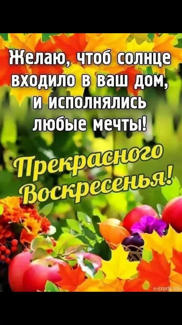 Солнечного воскресенья