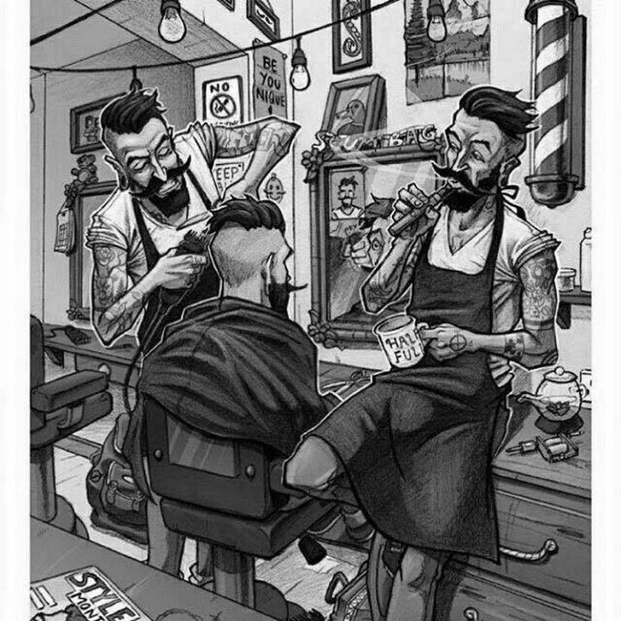 Цирюльник иллюстрации