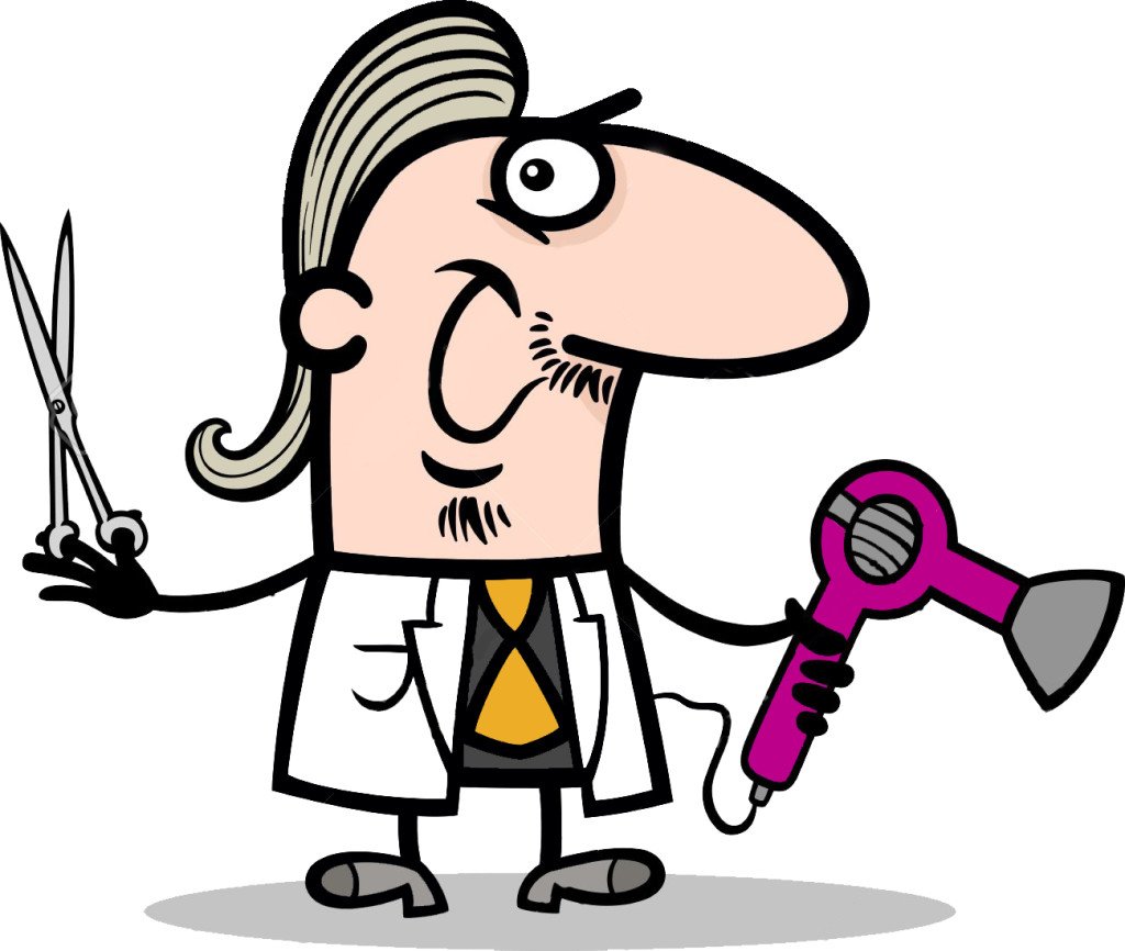 Парикмахер карикатура