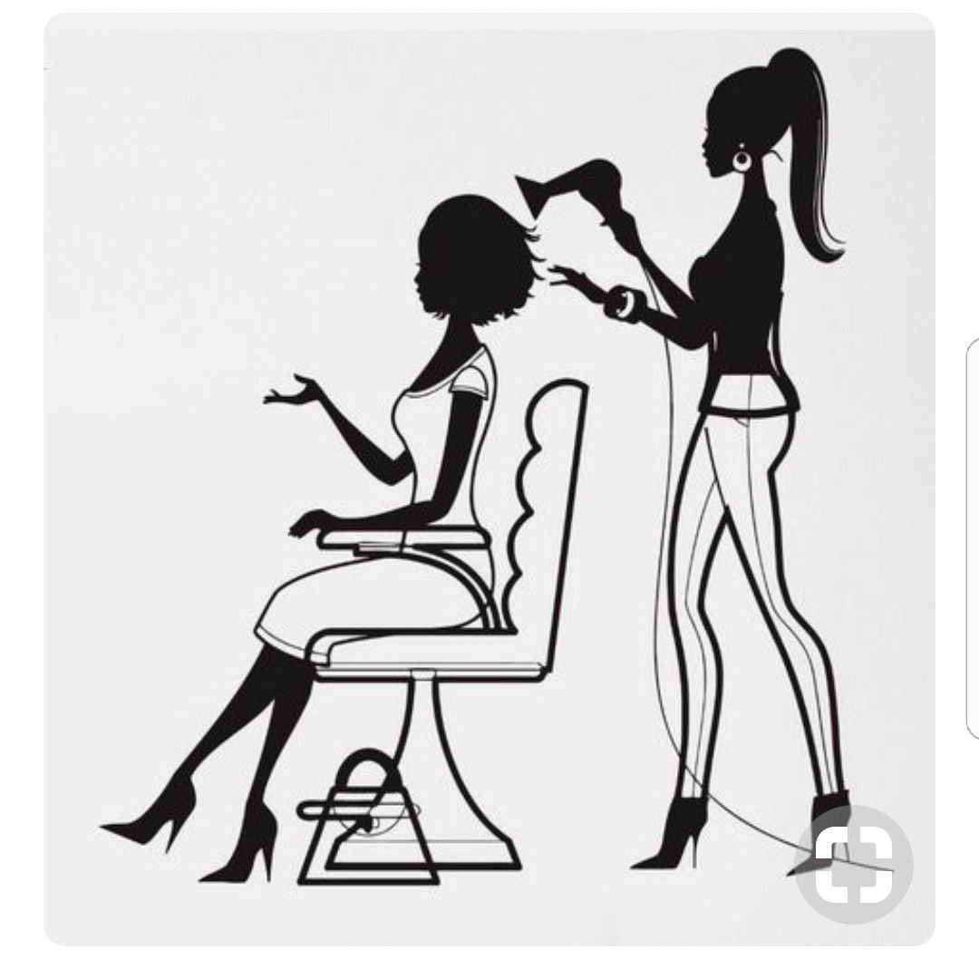 Силуэт для парикмахерской