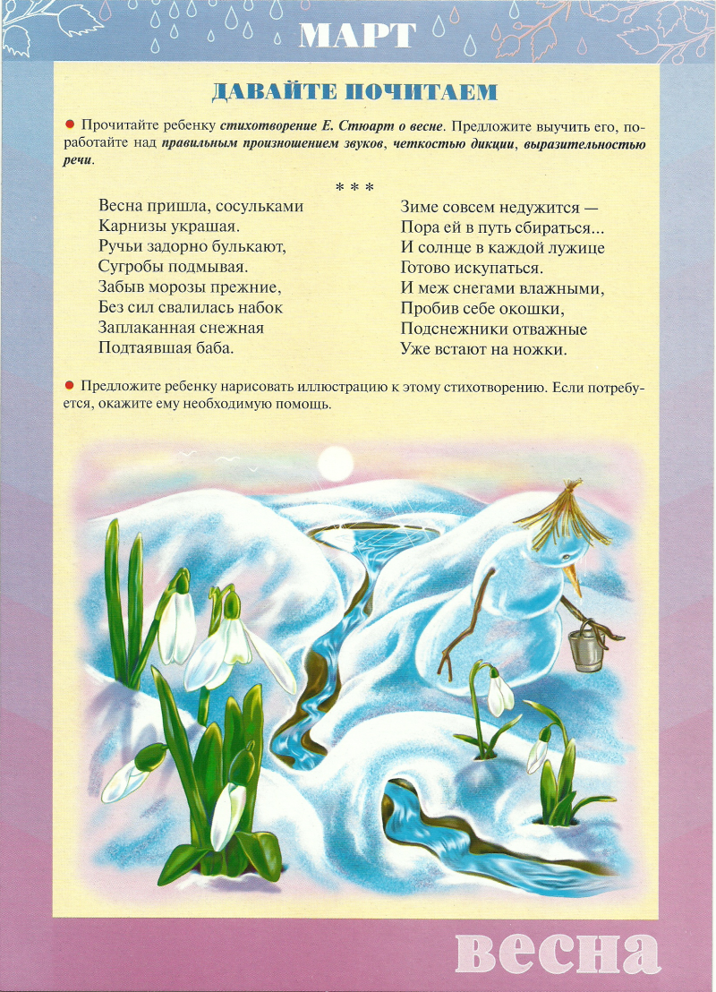 Папка передвижка Весна для детского сада