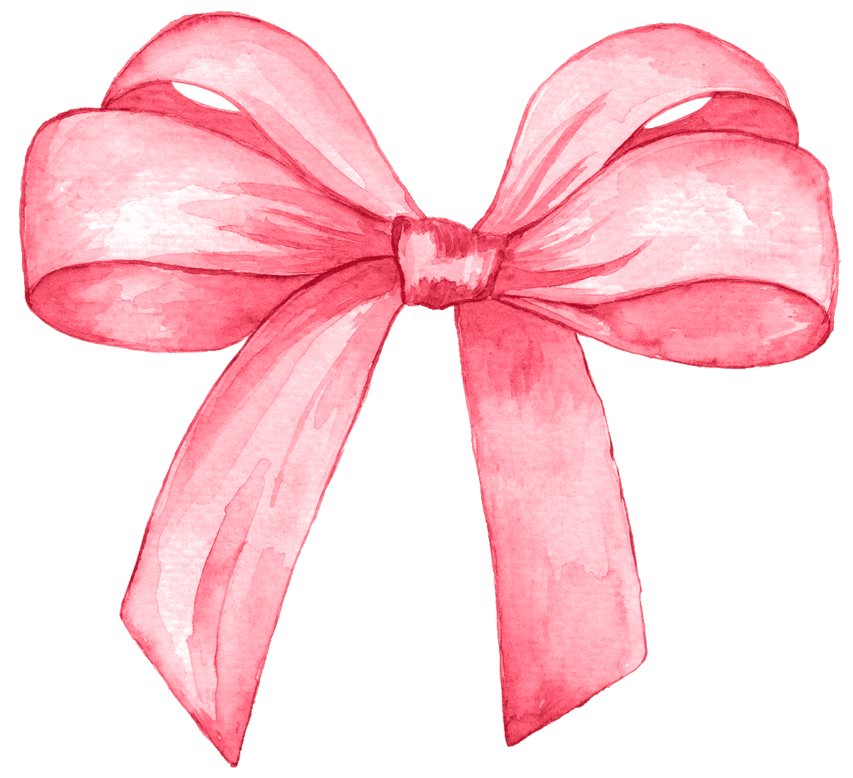 Розовый бант