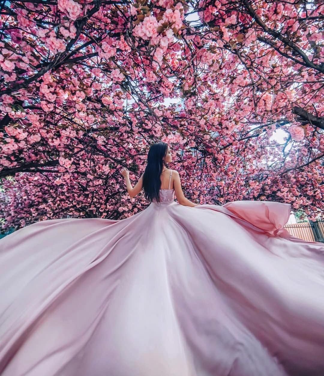 Фотосессия с цветущей Сак