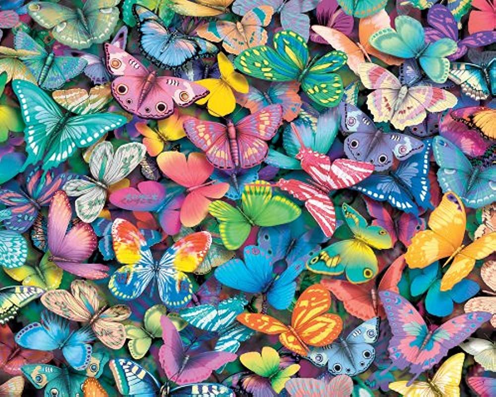 Много бабочек на одной картинке