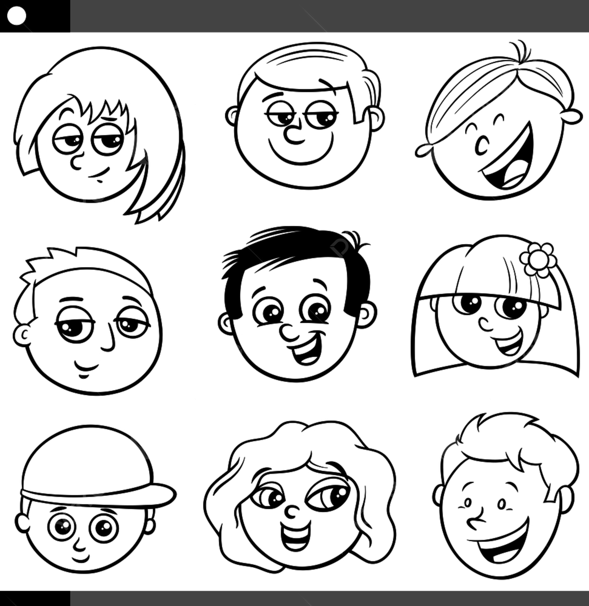 Трафарет маленьких детишек комиксы