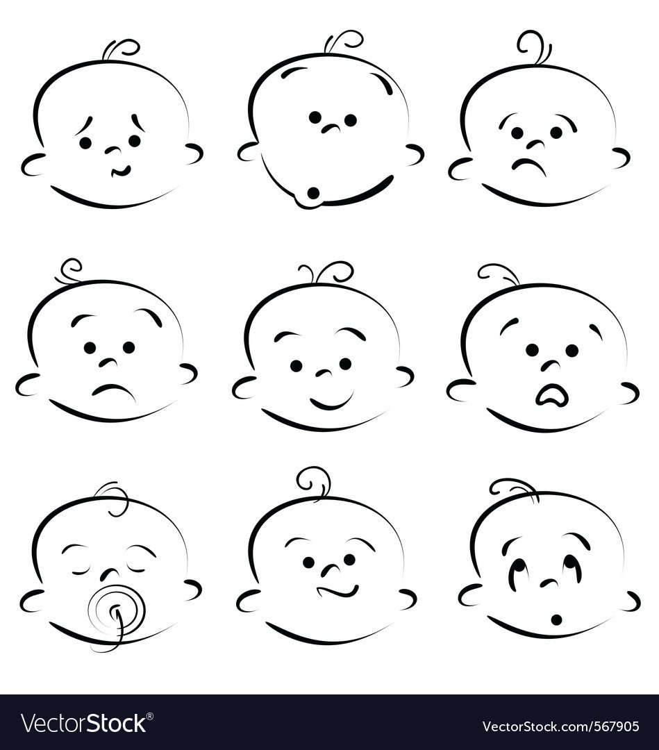 Раскраски для наклеек смайлики