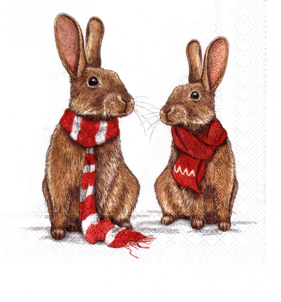 Зайки для декупажа