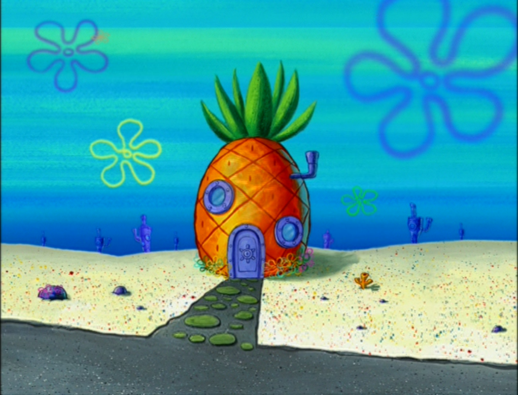 Дом губки Боба Сквидварда и Патрика