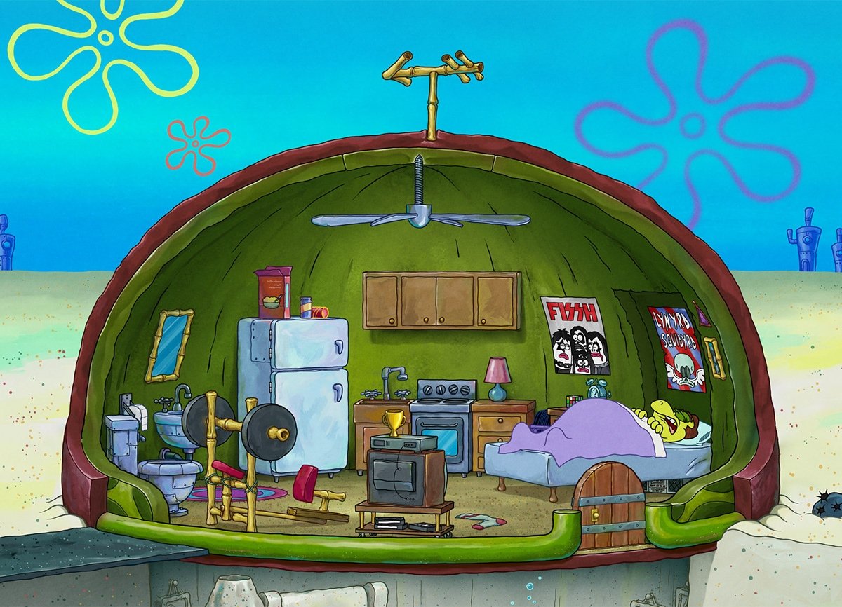 Спанч Боб домик ананас