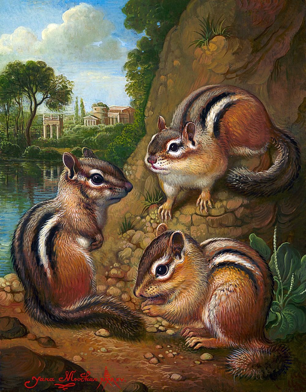 Художница Яна Мовчан бурундук