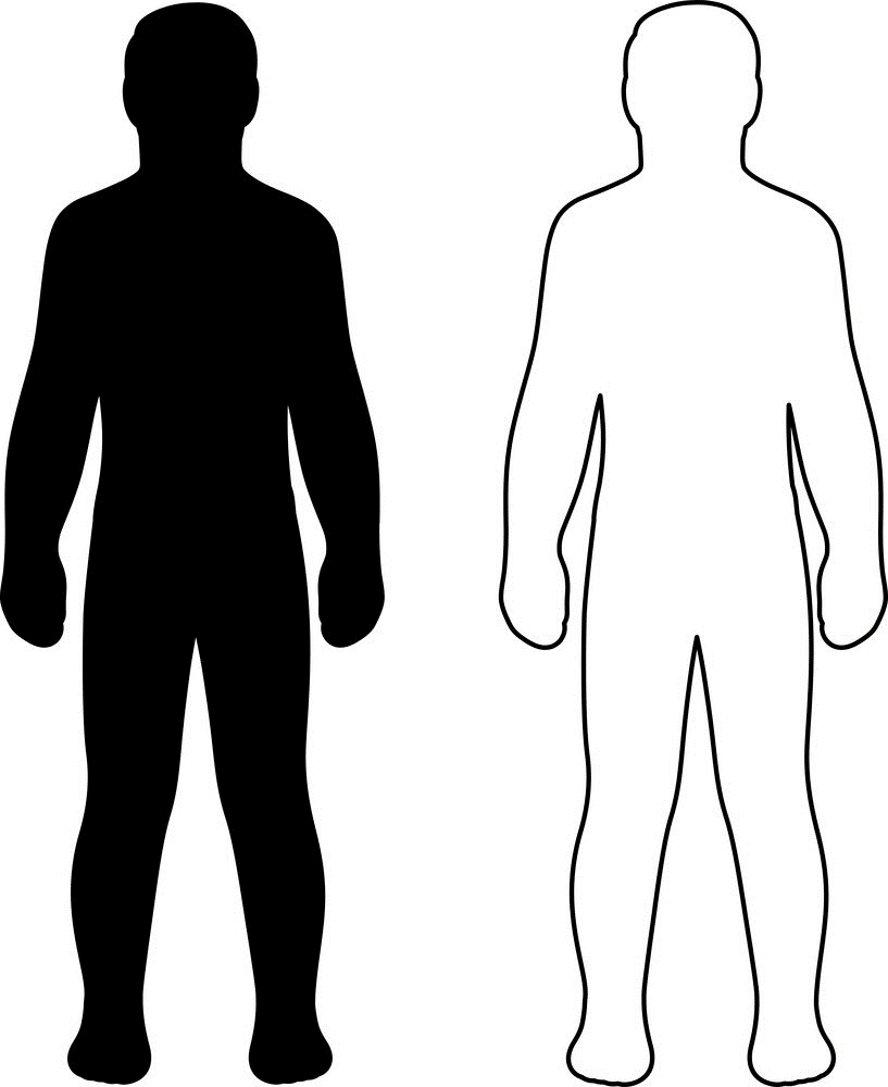 Очертание человека в полный рост