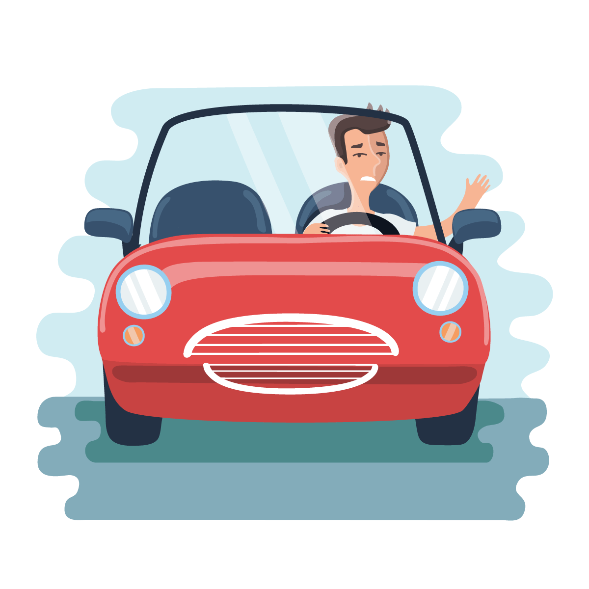 Водитель иллюстрация