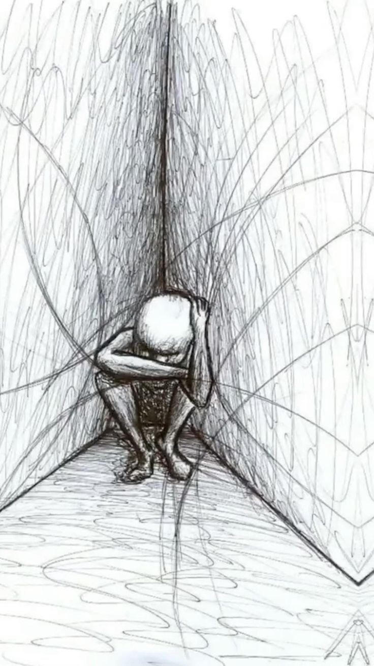 Рисунки карандашом одиночество