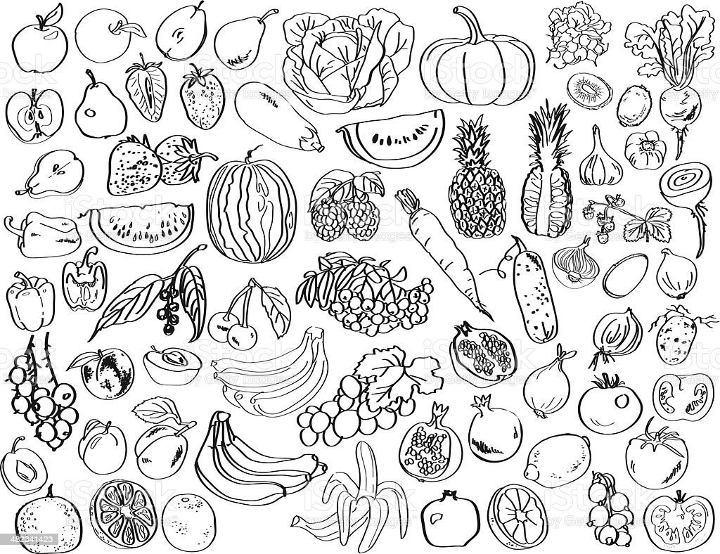 Графическое изображение овощи