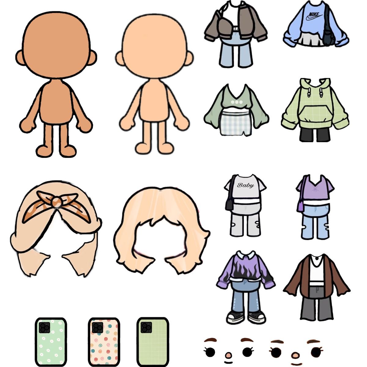 Тока бока персонажи девочки