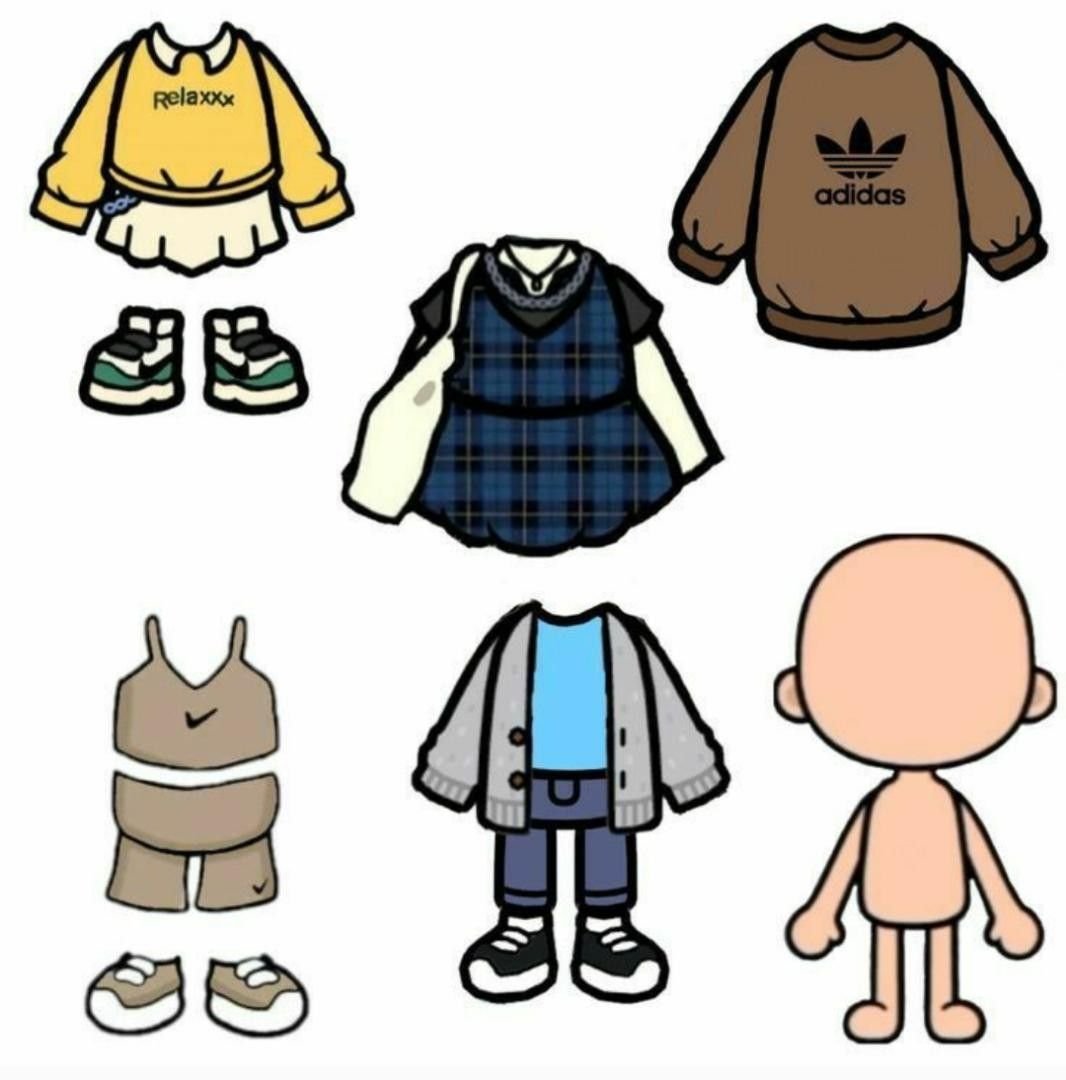 Тока бока одежда для персонажей