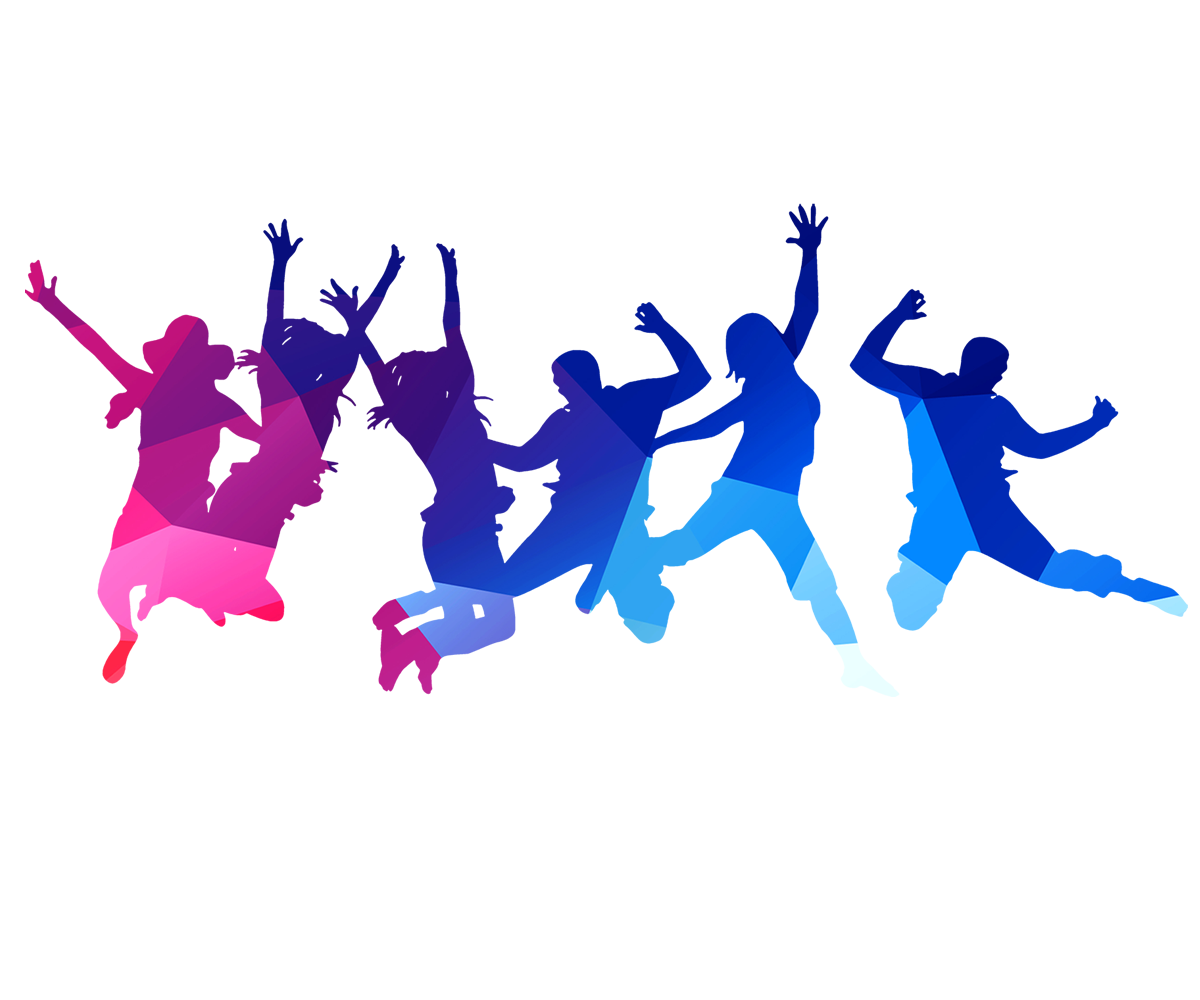 Силуэт цветной