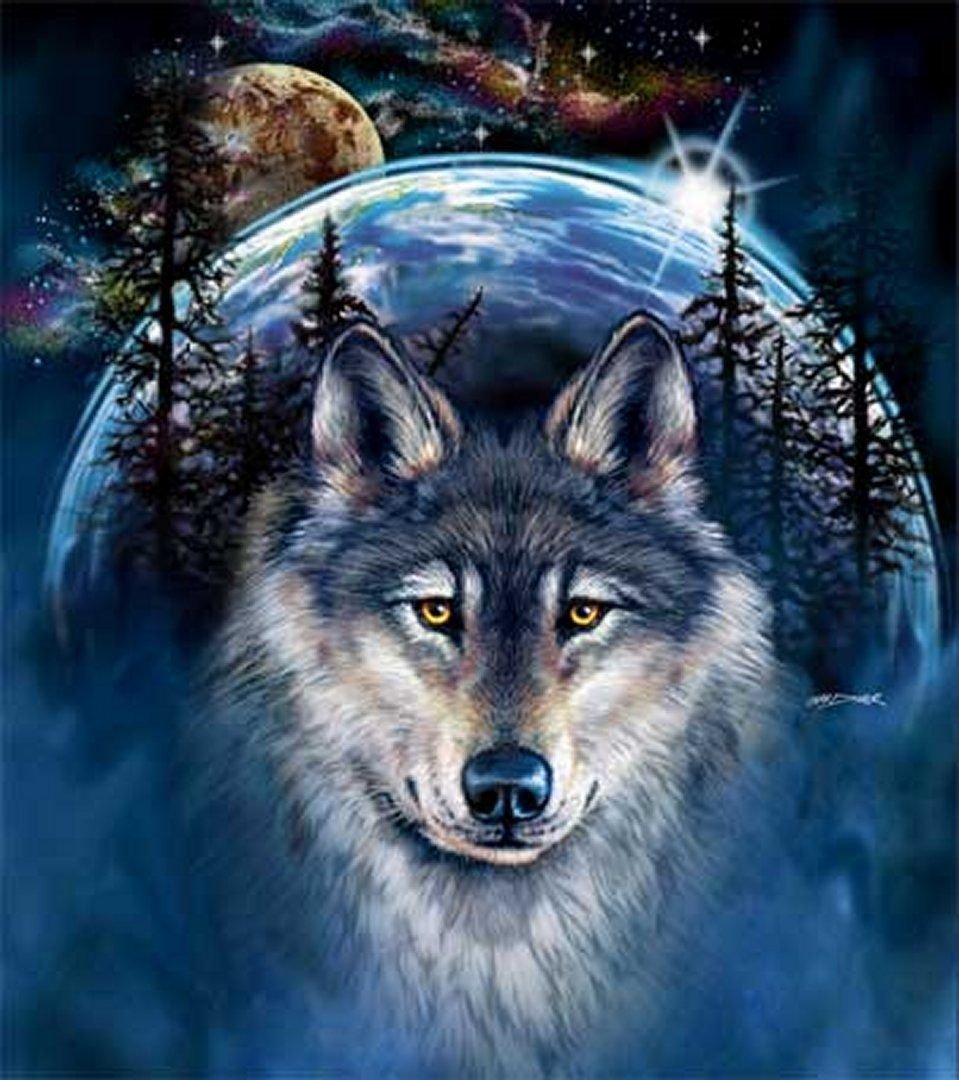 Волк на аву