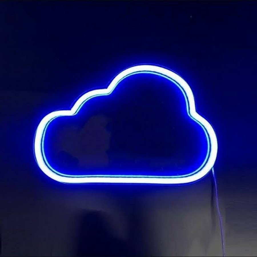 Эстетика неонового голубого