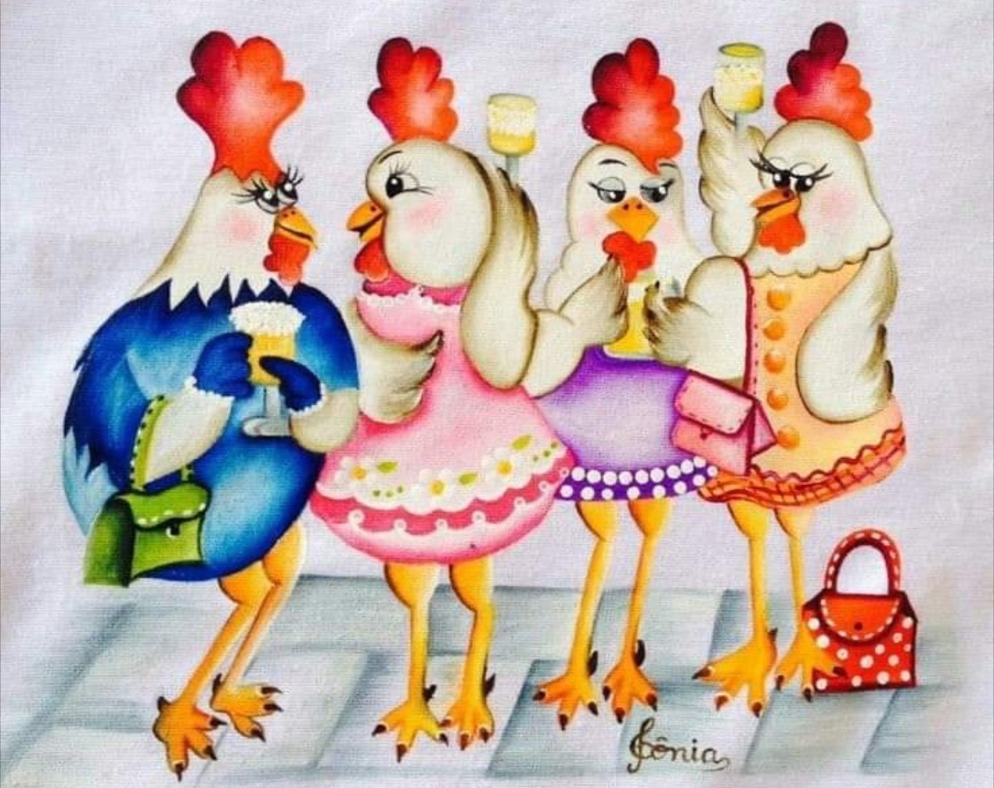 Забавные курицы. Курочки подружки. Гламурная Курочка. Курица нарядная. Три курицы.