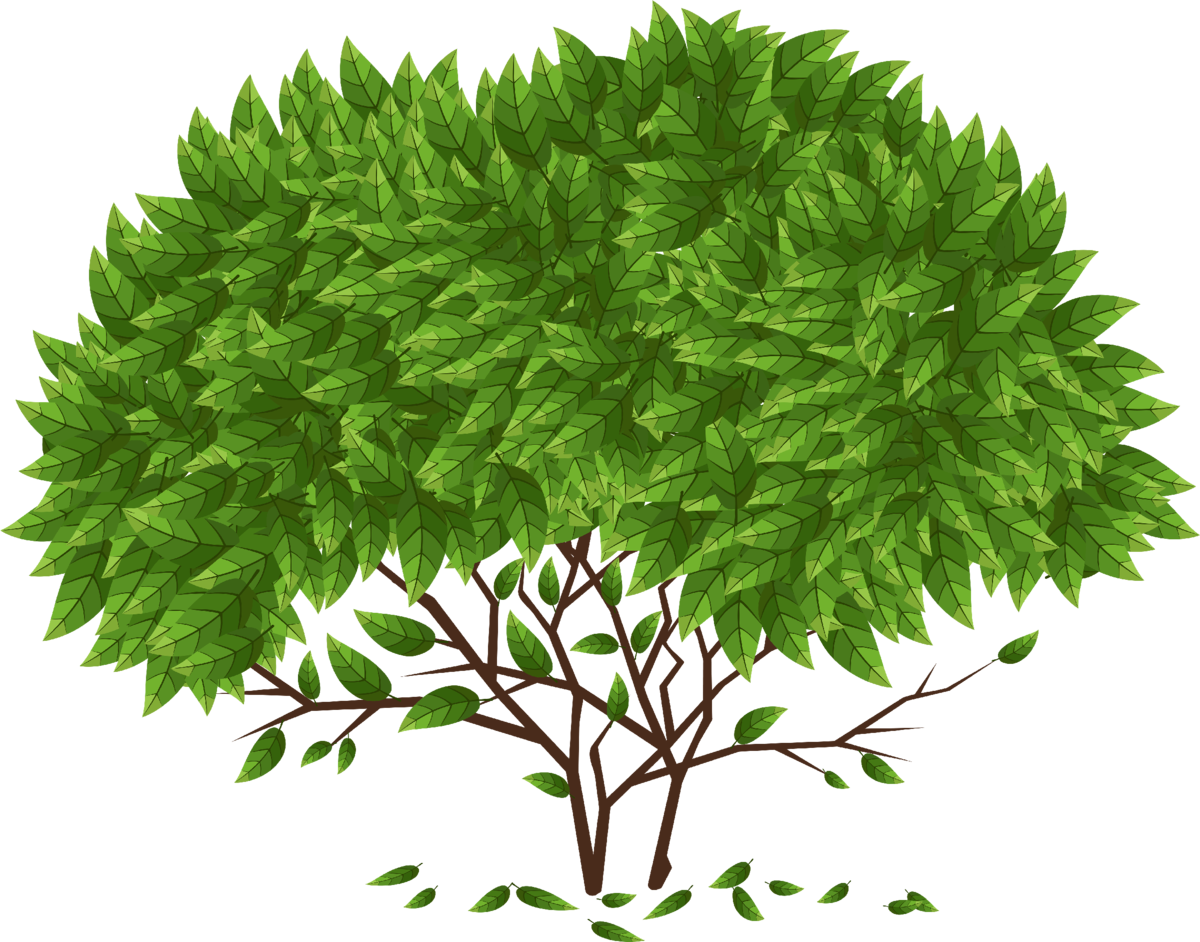 Кусты мультяшные