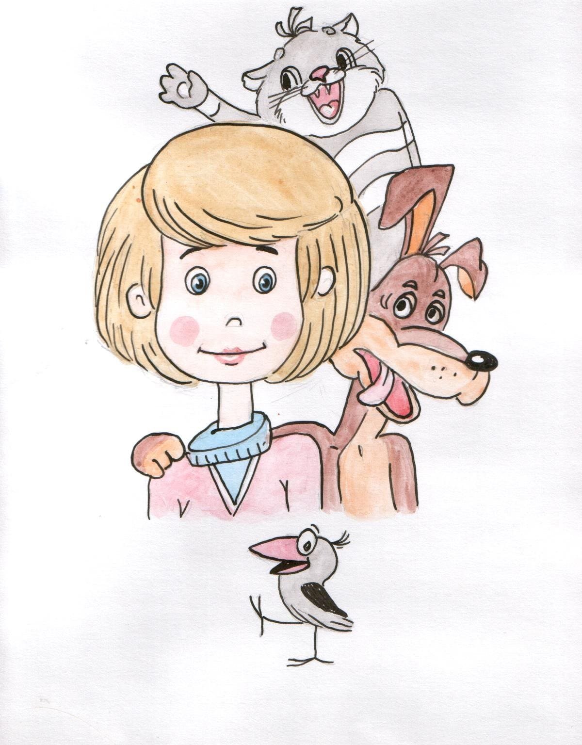 Кот Матроскин из мультфильма трое из Простоквашино