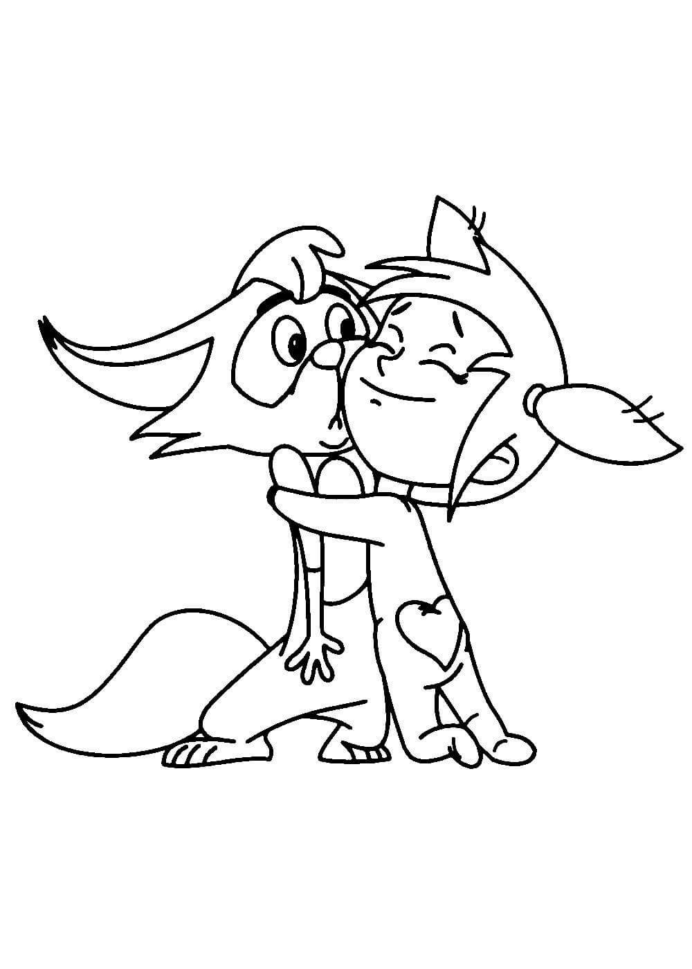 Трое из Простоквашино разукрашка