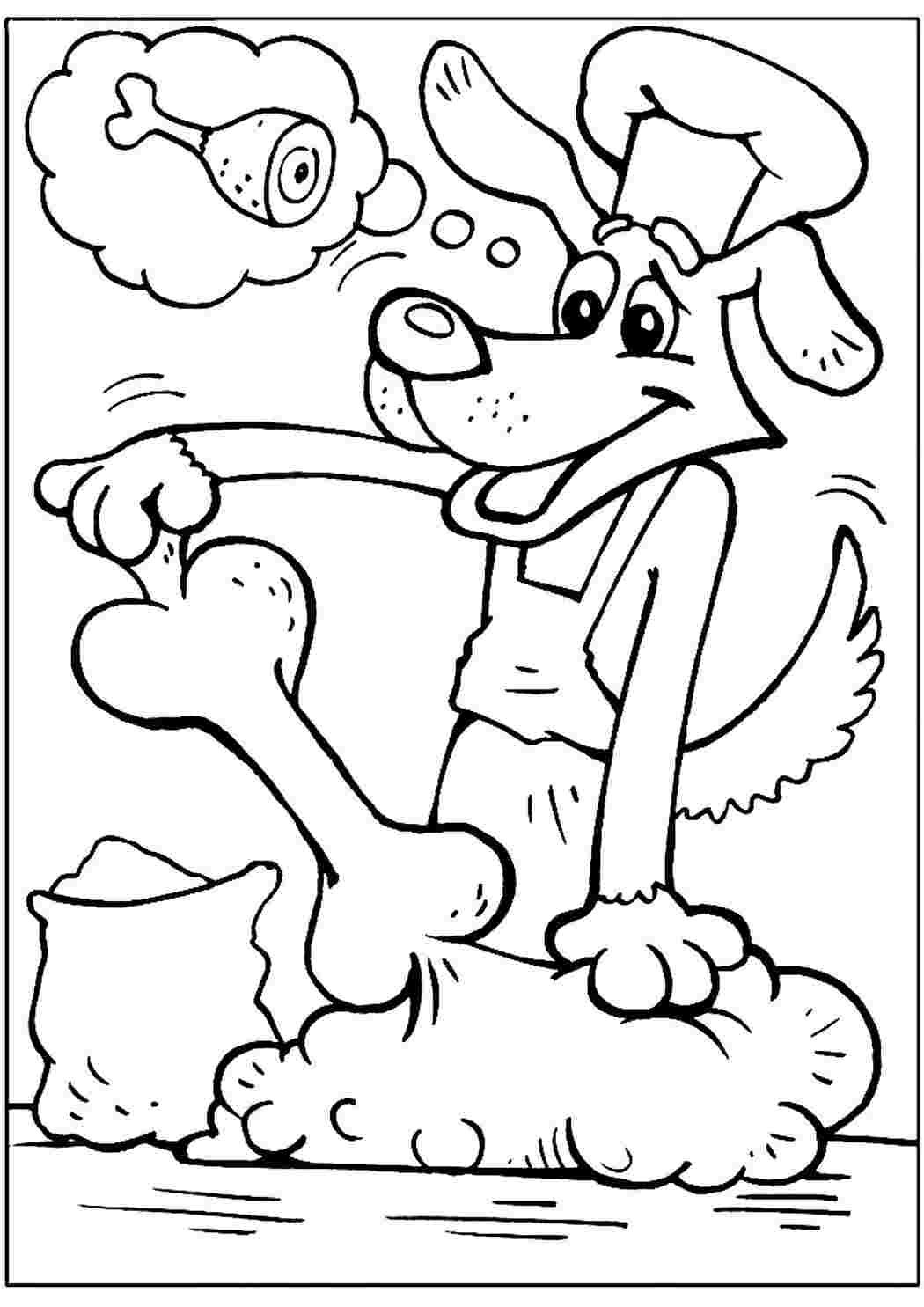 Раскраски для детей Простоквашино