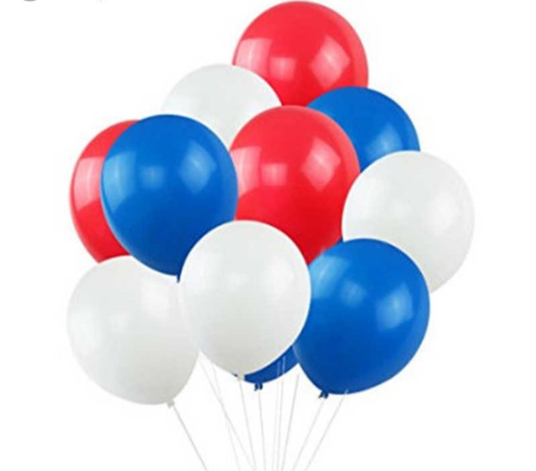 Фонтан из шаров Триколор