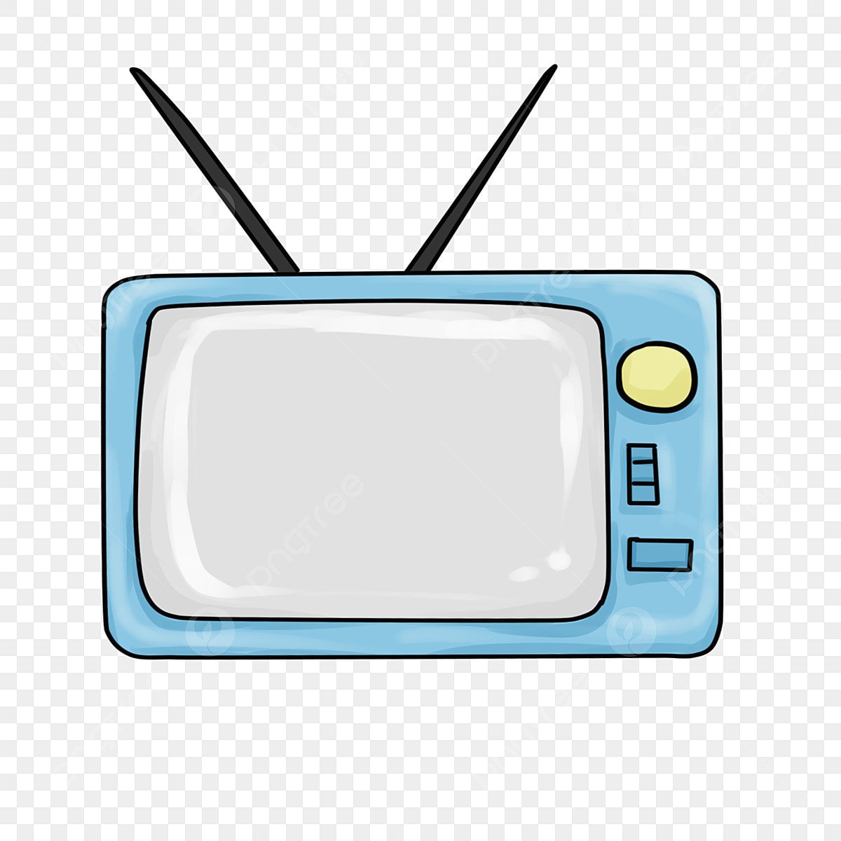 Иллюстрация дети телевизор