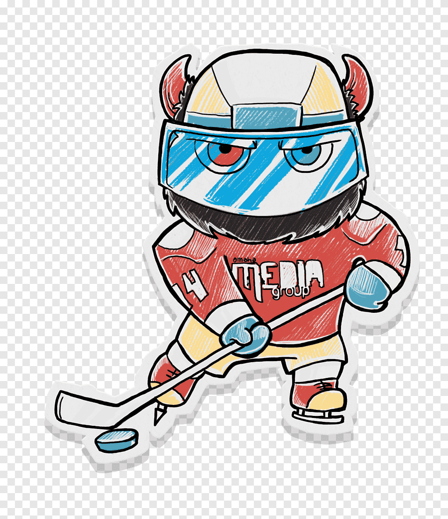 Хоккей рисунок карандашом цветным