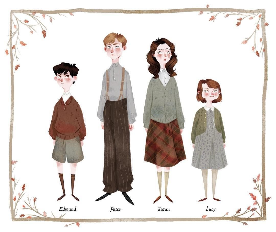 Эдмунд Питер Люси Сьюзен хроники Нарнии