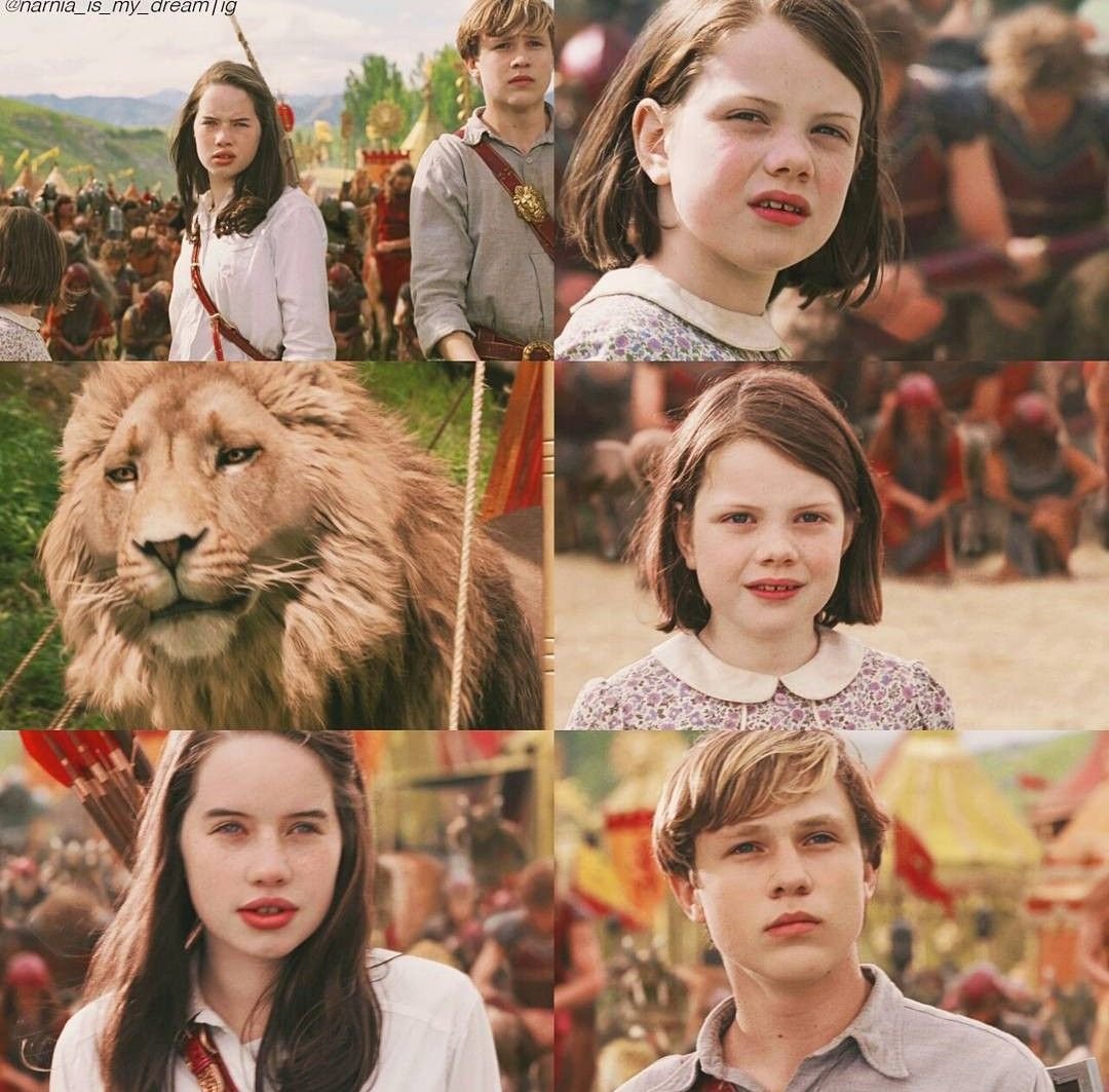 Хроники Нарнии Люси Певенси и Аслан
