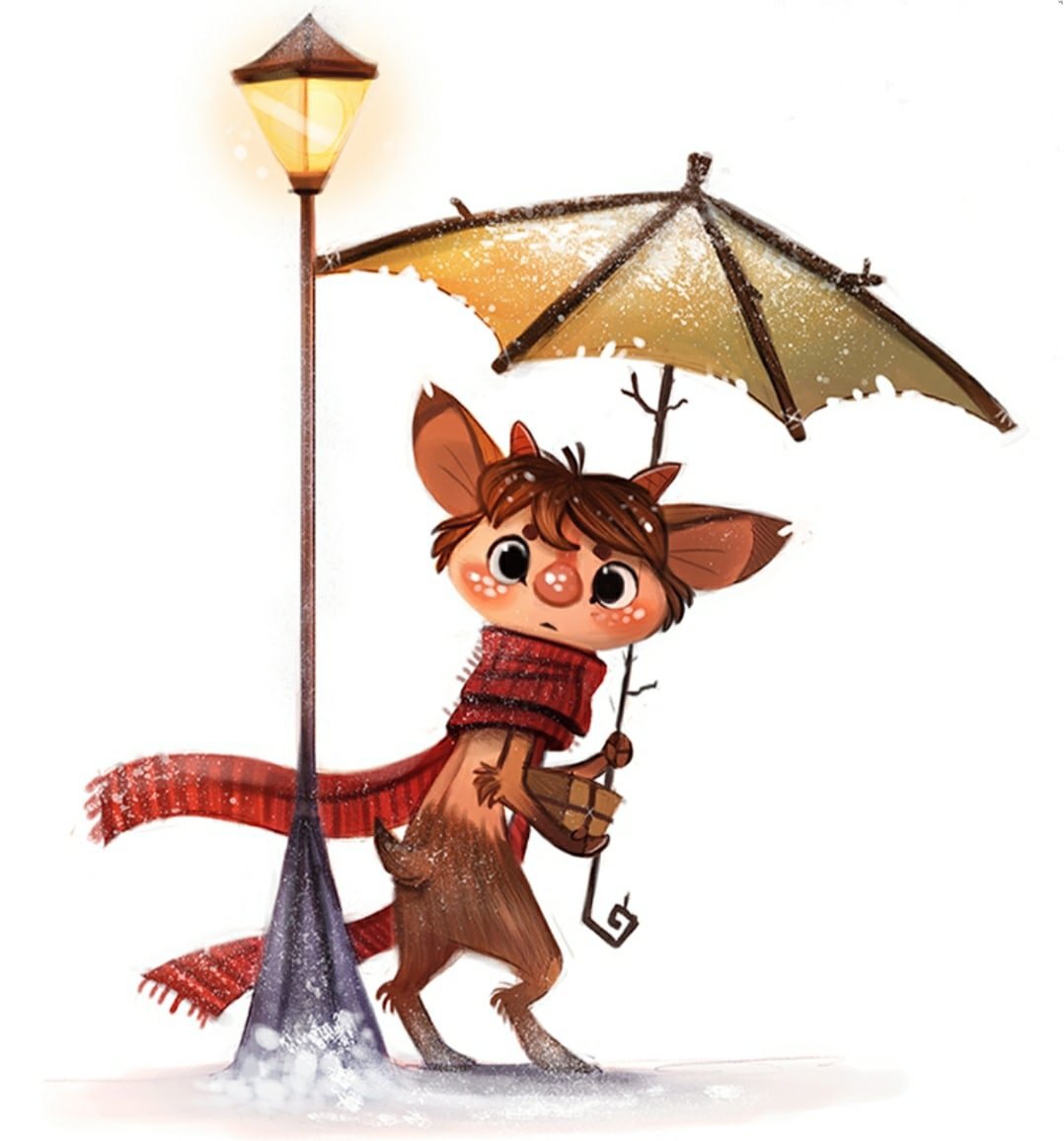 Мистер Тумнус хроники Нарнии рисунок