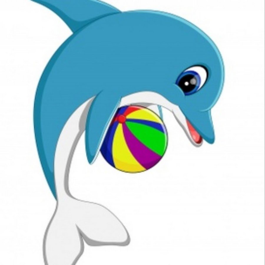 Дельфинчик мультяшный