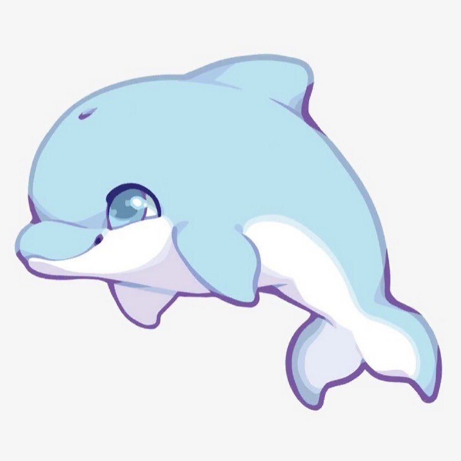 Дельфин мультяшный