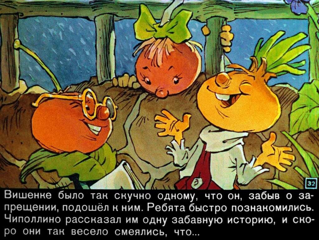 Герои сказки приключения Чиполлино