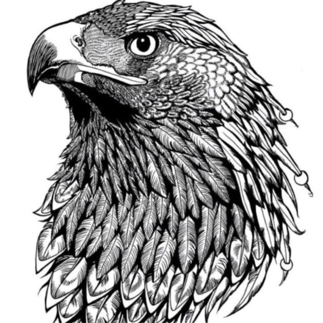 Орел тату эскиз