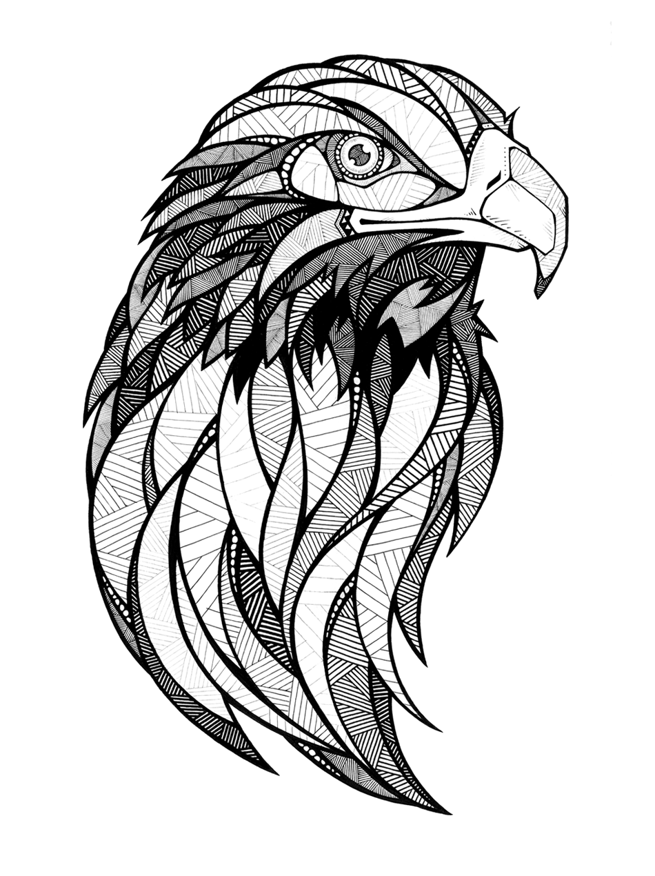 Орел эскиз на стену