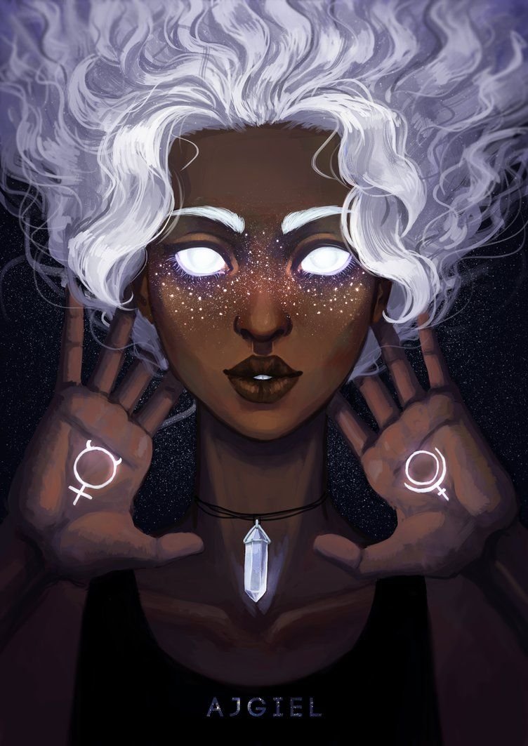 Арты со светящимися глазами