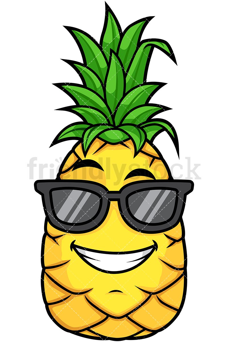 Ананас с лицом