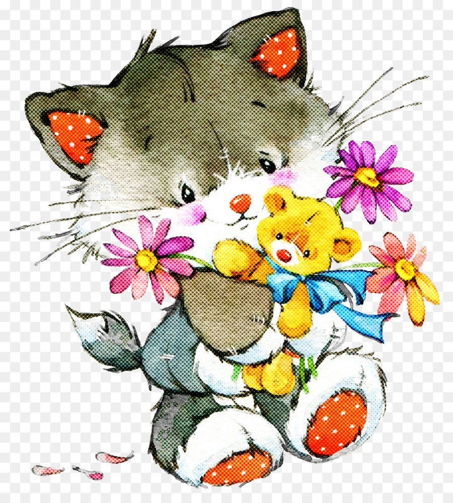 Открытка спасибо с котиком